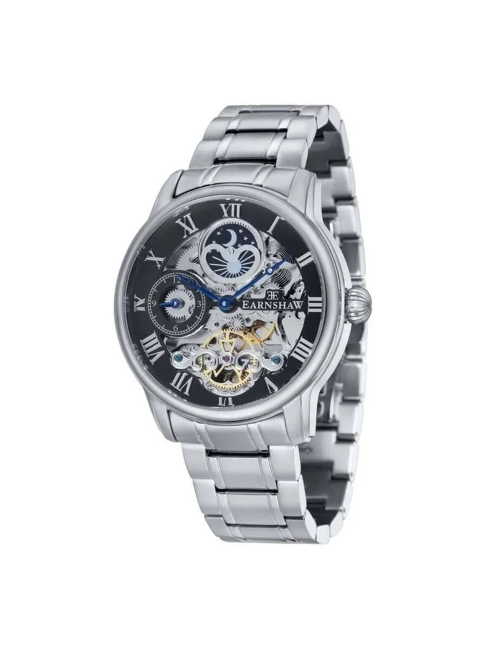 NWT Thomas Earnshaw Longitude Black Dial Men's Watch